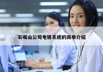 石嘴山公司电销系统的简单介绍